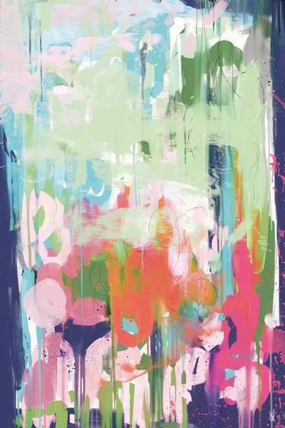 Floral Abstract by Dan Hobday framed wall art