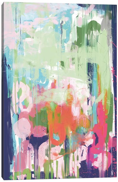 Floral Abstract Canvas Art Print - Dan Hobday