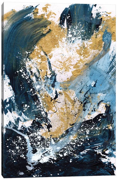 Crushed Canvas Art Print - Similar to Jackson Pollock