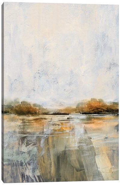 Buy The River Canvas Art Print - Effortless Earth Tone Abstracts