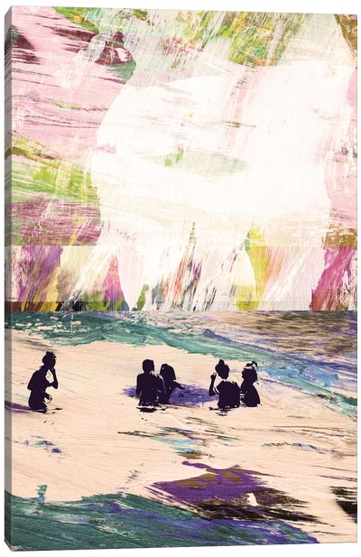 Beach Day Canvas Art Print - Dan Hobday