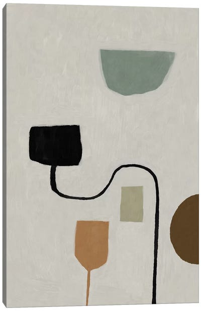 Moods Canvas Art Print - Muted & Modular Abstracts