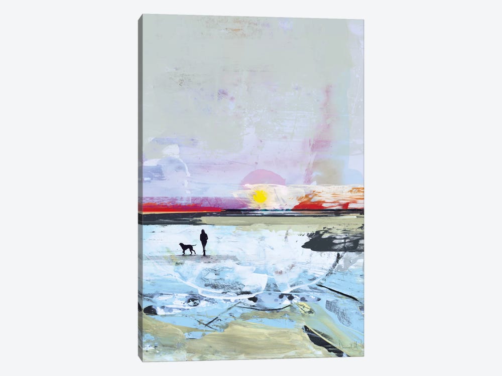 Beach Walk by Dan Hobday 1-piece Canvas Print