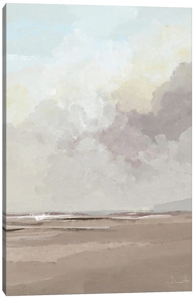 Beach Tide Canvas Art Print - Coastal & Ocean Abstract Art