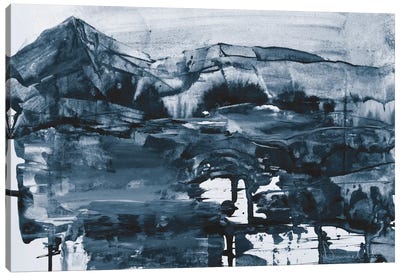 Cobalt Land Canvas Art Print - Dan Hobday