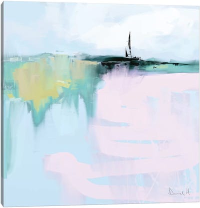 Horizon Canvas Art Print - Pastel Impressionism