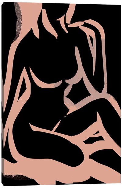 Nude II Canvas Art Print - Living Simpatico