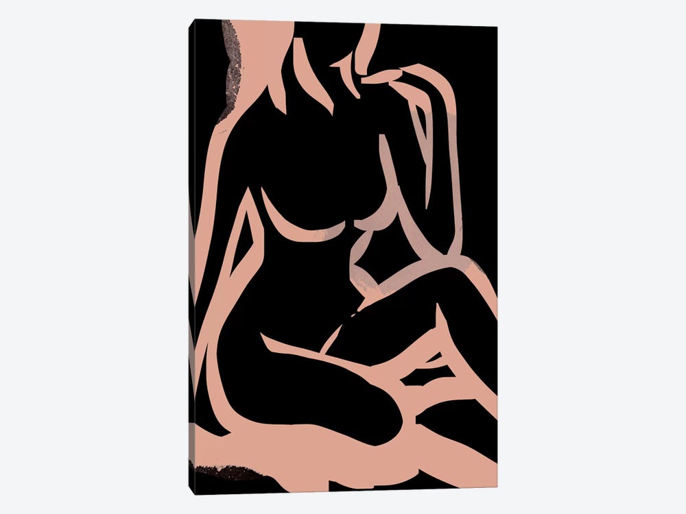 Nude II by Dan Hobday 1-piece Canvas Artwork