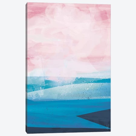 Pink Blue Sea Canvas Print #HOB79} by Dan Hobday Canvas Art Print
