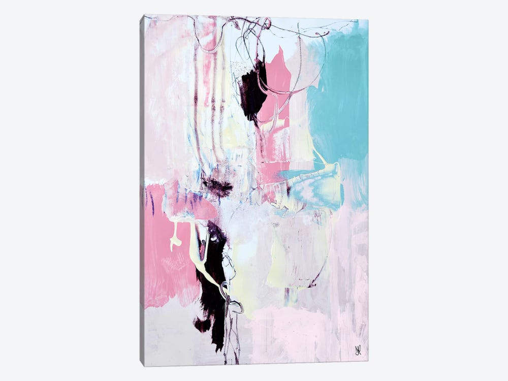 Pink Peach Abstract by Dan Hobday 1-piece Art Print