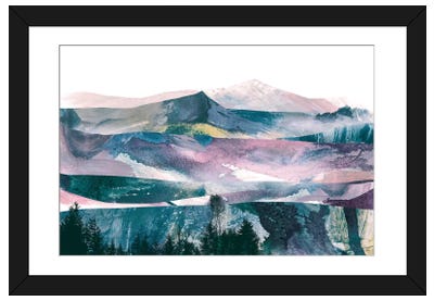 Pink Range Paper Art Print - Dan Hobday