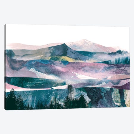 Pink Range Canvas Print #HOB82} by Dan Hobday Canvas Artwork