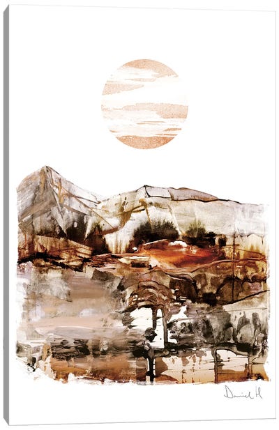 Sunset Mountain Canvas Art Print - Dan Hobday