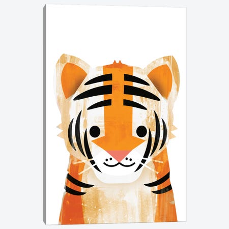 Tiger Canvas Print #HOB95} by Dan Hobday Canvas Wall Art