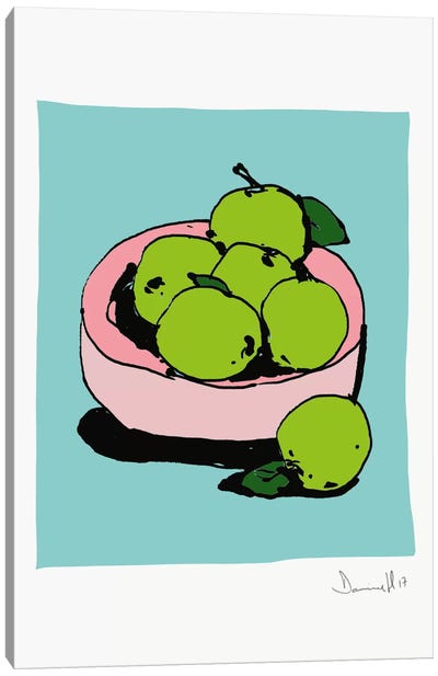 Apples Canvas Art Print - Pop Art for Kitchen