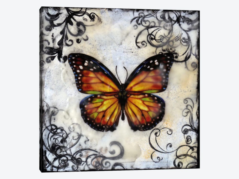 Flutterby 12 by Heather Offord 1-piece Canvas Print