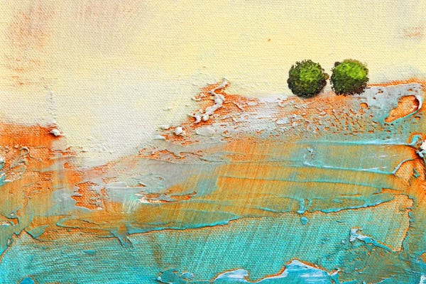 Minimalist Paintings: Lets Roll by Heather Offord