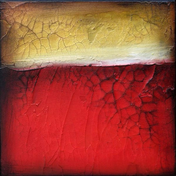 Minimalist Paintings: A Great Kiss by Heather Offord