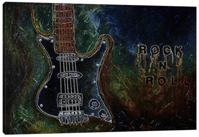 Rockn Roll #1 Canvas Art Print - Rock-n-Roll Art