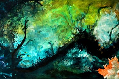 The Dive by Heather Offord framed wall art