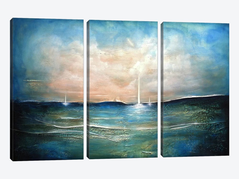 True North by Heather Offord 3-piece Canvas Print