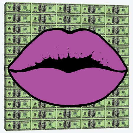 Money Talks II Canvas Print #HOD345} by Heather Offord Canvas Art