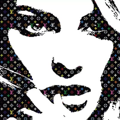 LV Love by Heather Offord art print