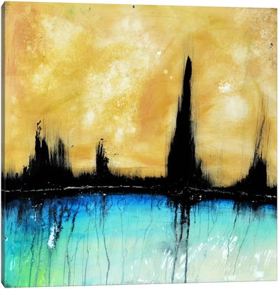 City On The Bay Canvas Art Print - Heather Offord