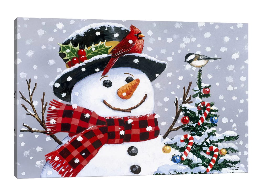 Let it Snow Artwork, Christmas hone Decor, Snowman Art