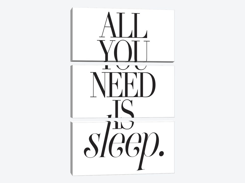 All You Need Is Sleep by Honeymoon Hotel 3-piece Art Print