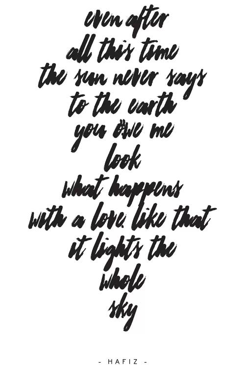 Hafiz by Honeymoon Hotel wall art