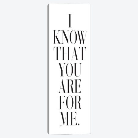 I Know That You Are For Me Canvas Print #HON123} by Honeymoon Hotel Canvas Art Print