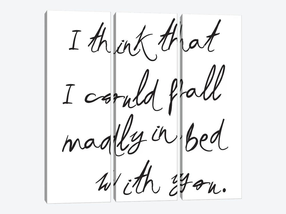 I Think I Could Fall… by Honeymoon Hotel 3-piece Canvas Print
