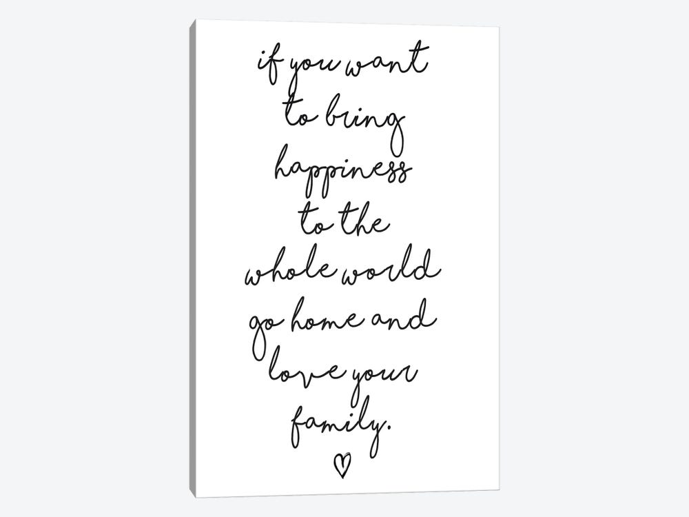 If You Want To Bring Happiness… by Honeymoon Hotel 1-piece Canvas Artwork