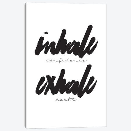 Inhale/Exhale Canvas Print #HON135} by Honeymoon Hotel Canvas Art Print
