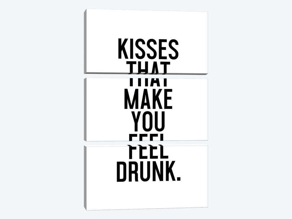 Kisses That Make You Feel Drunk by Honeymoon Hotel 3-piece Canvas Art Print