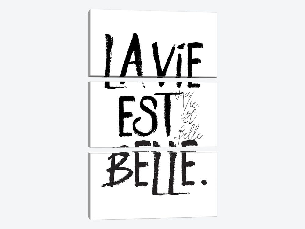 La Vie est Belle by Honeymoon Hotel 3-piece Canvas Art Print