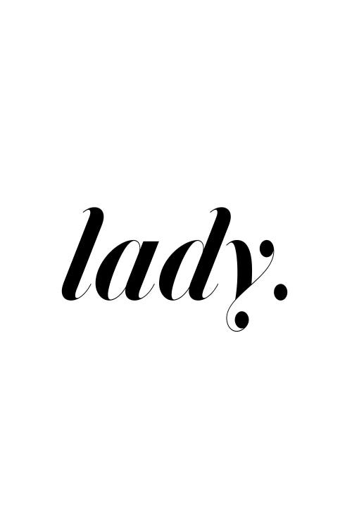 Lady. (White)