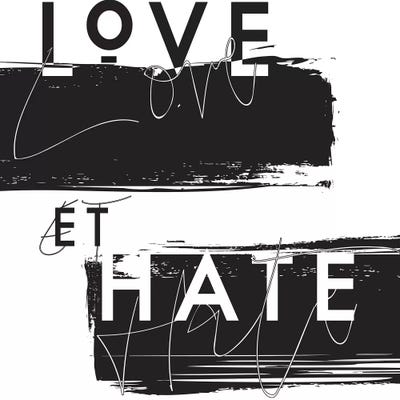Love et Hate by Honeymoon Hotel canvas print