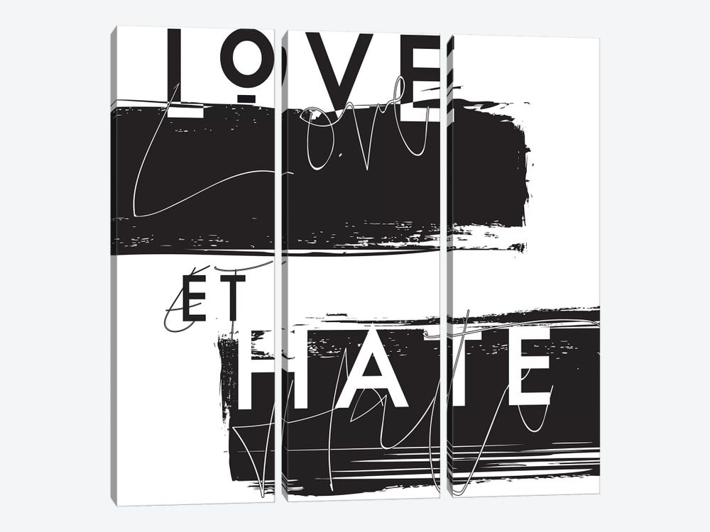 Love et Hate by Honeymoon Hotel 3-piece Canvas Print