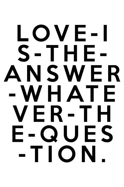 Love Is The Answer