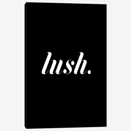 Lush. (Black) Canvas Print #HON170} by Honeymoon Hotel Canvas Artwork