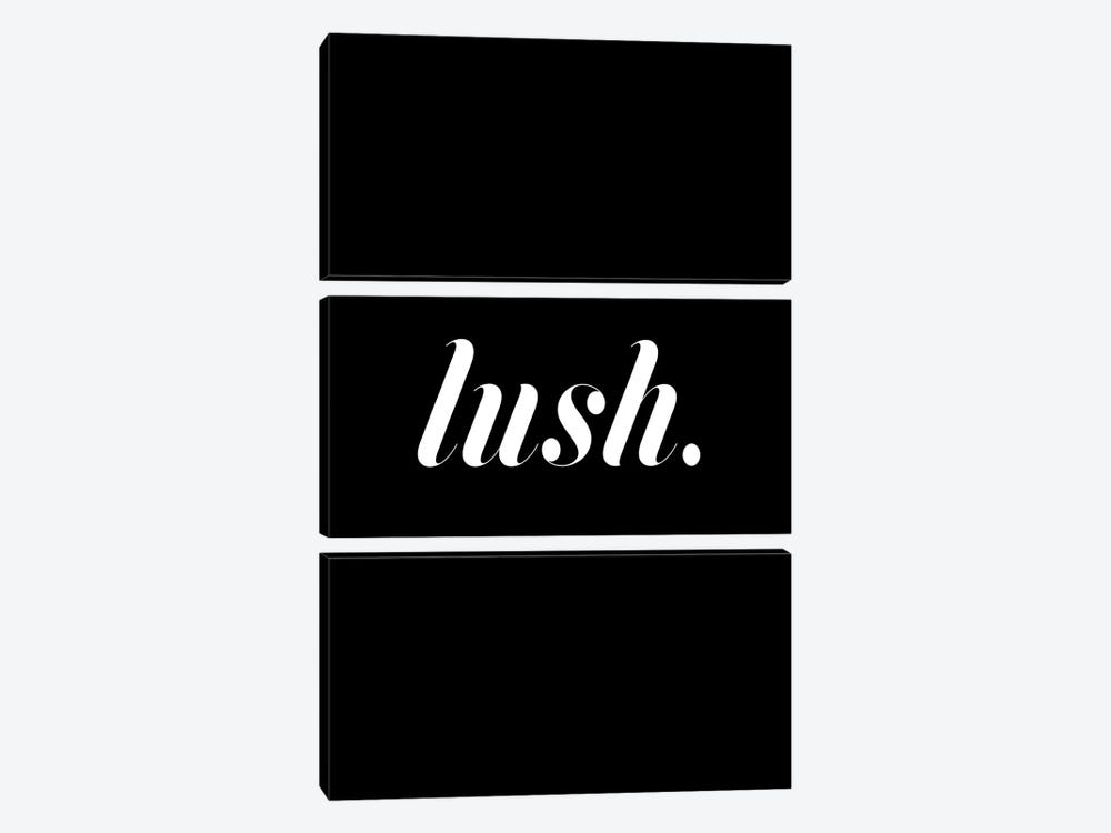 Lush. (Black) by Honeymoon Hotel 3-piece Canvas Wall Art