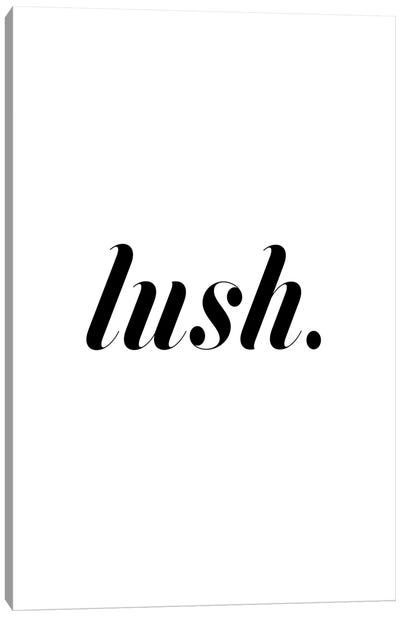Lush. (White) Canvas Art Print - Honeymoon Hotel