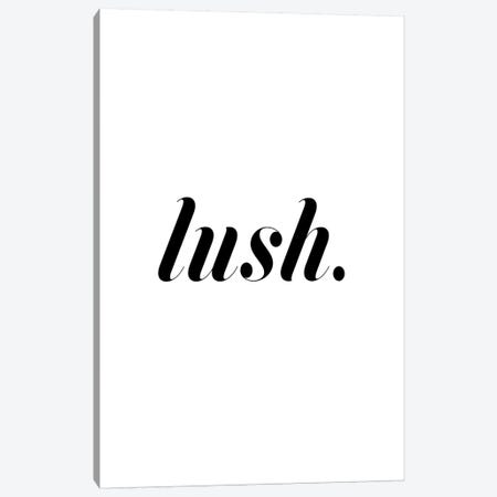Lush. (White) Canvas Print #HON171} by Honeymoon Hotel Canvas Artwork