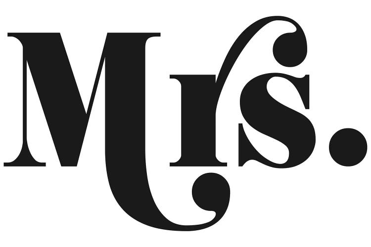 Mrs. by Honeymoon Hotel wall art