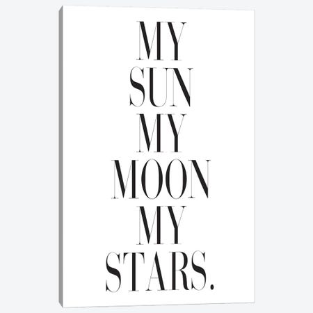 My Sun My Moon My Stars Canvas Print #HON185} by Honeymoon Hotel Canvas Wall Art