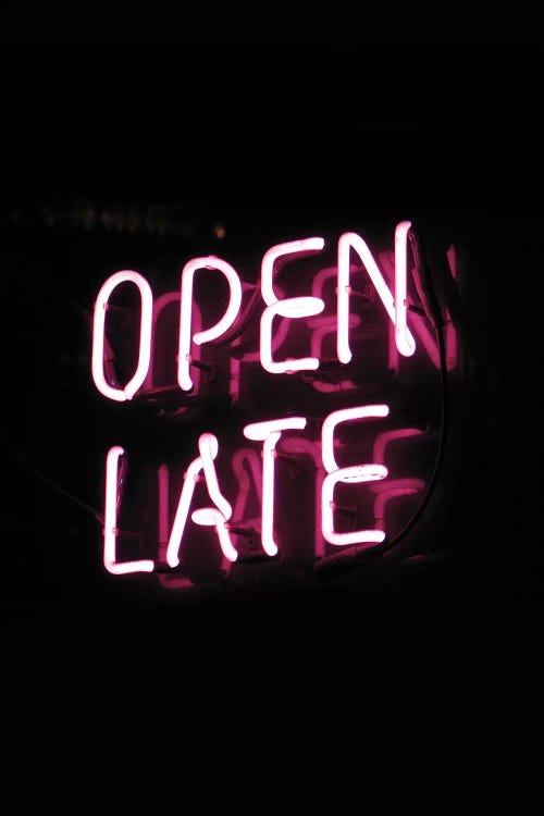 Open Late by Honeymoon Hotel canvas print