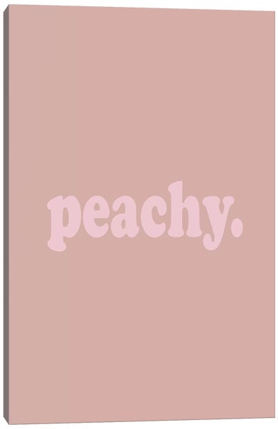 Peachy Canvas Art Print - Living Simpatico