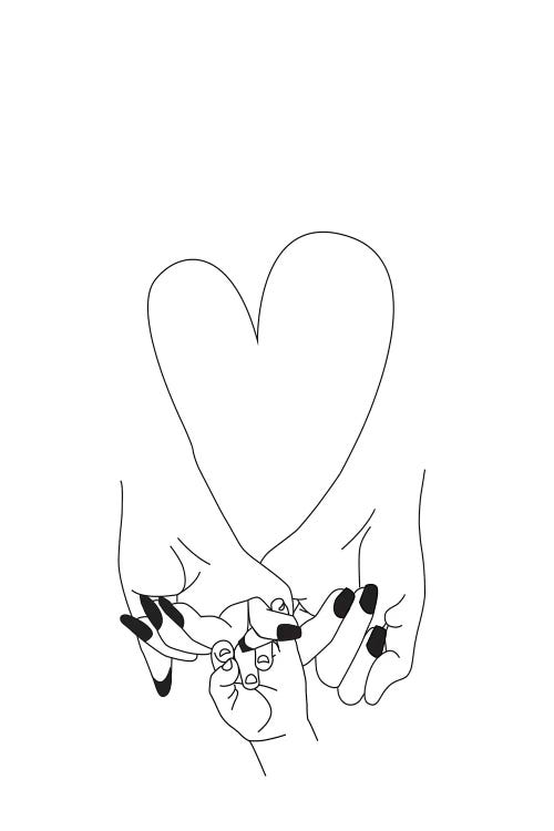 Pinky Promise, Her & Baby & Her by Honeymoon Hotel wall art